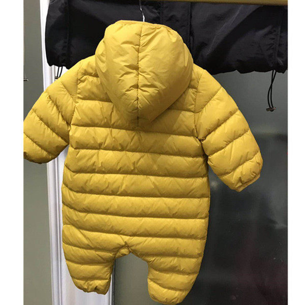 Clothes Down Jackets Winter Conjoined Newborn Light Down Jackets Go Out Embrace Jackets rompers baby infant boy clothes Thickening Down f1