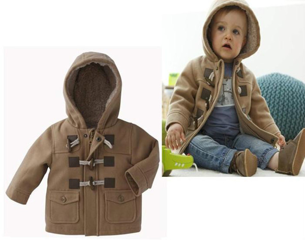 Baby Boys Jacket Clothes 2015 New Winter 2 Color Outerwear Coat Thick Kids Clothes Children Clothing With Hooded Retail Hot