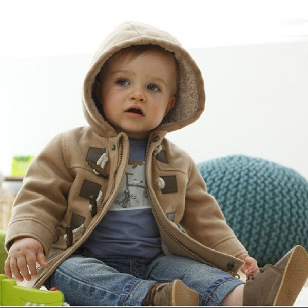Children Clothes Winter Coat Of Childrens Coat With Horn Button in European and American Colors Coat Jacket Horn Button Child