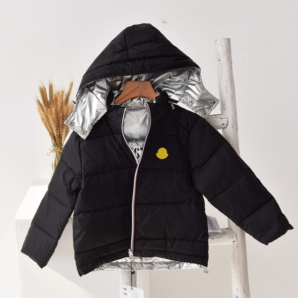 Boys down jacket WSJ050 hooded trend classic double-faced down coat size120-160 warm comfortable windshield kids_family03