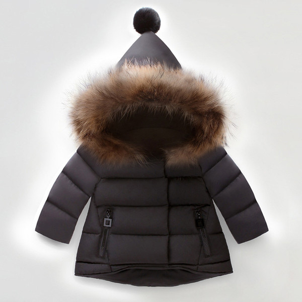 Kids Coats Boys and Girls Winter Coats Childrens Hoodies Baby's Jackets Kids Outwear kids 3 colors 1-6T baby Hot Sold.