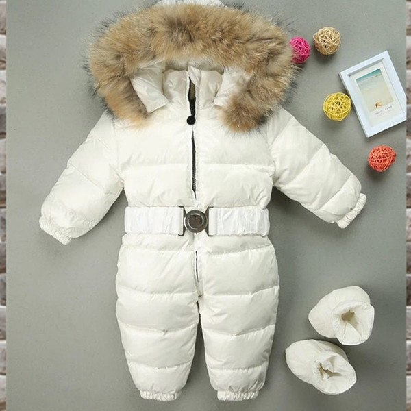 Clothes Down Jackets Winter Conjoined Newborn Light Down Jackets Go Out Embrace Jackets rompers baby infant boy clothes Thickening Down f2