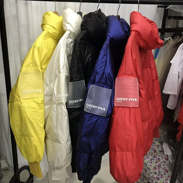 Winter Short Paragraph Down kids jackets Student Loose Coat Tide kids Clothes boy Girl Bread Clothes Exceed Light Thickening Tide Coat mo-2