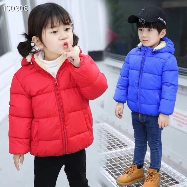 2019 New Autumn Winter Baby Kids Clothing 100%COtton Coats Unisex Hooded Zipper Striped patchwork Letter Outwear Casual Coat CLY064