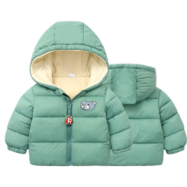 2019 Children's Outerwear Boy and Girl Winter Warm Hooded Coat Children Cotton-Padded Down Jacket Kid Jackets 1-6Years