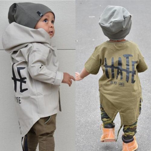 child jacket year Autumn Winter Infant Newborn Boys Warm Outerwear Letter Long Sleeve Hooded Coat Winter Fashion Jacket Clothes Hoodies