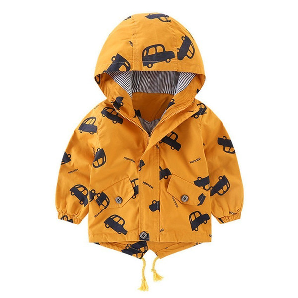 Winter Fleece Jackets For Boy Trench Children's Clothing 2-10Y Hooded Warm Outerwear Windbreaker Baby Kids Coats