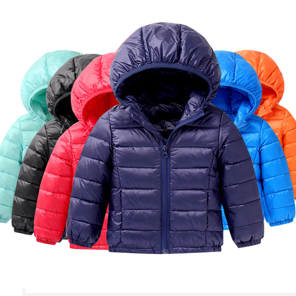 Baby Winter Jackets Light Kids White Duck Down Coat Baby Jacket for Girls & Boys Parka Outerwear Hoodies Puffer Coat