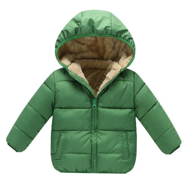 good qulaity boys coats winter warm thick hooded jackets for children solid outerwear clothing kids cotton fleece velvet jackets