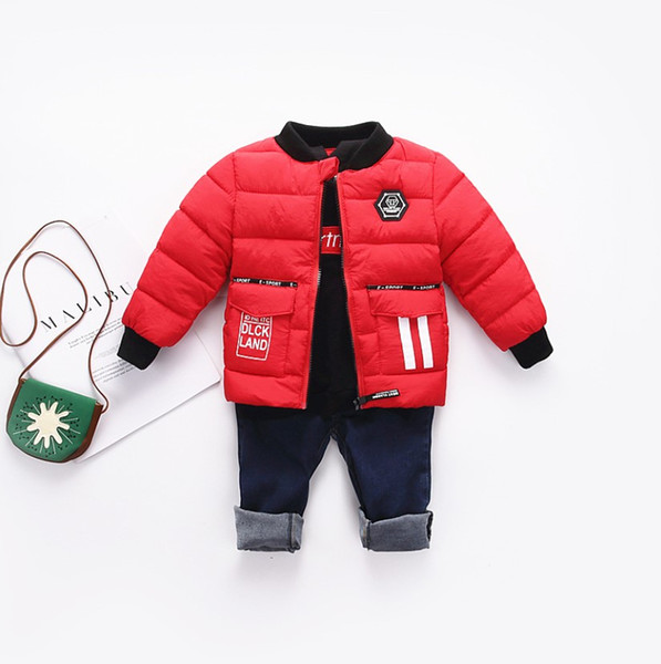 2018 autumn and winter new children's down cotton clothes boys and girls cotton jacket cotton children's baby liner coat anti-season