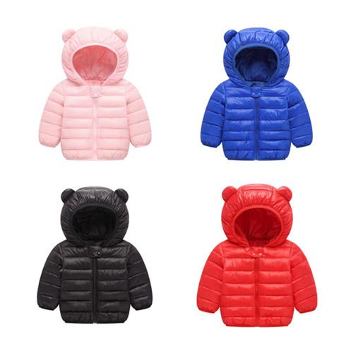 2018 New Baby Winter Coats Down Cotton Coat Jacket kids Baby Clothes Hooded infant Down Jacket For Boys And Girls