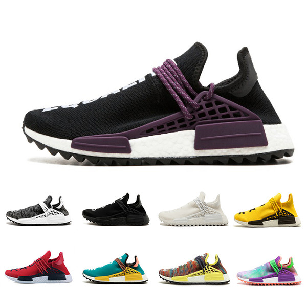 2019 Human Race TR Men Running Shoes Pharrell Williams Human Races Pharell Williams Mens Womens Trainers Sports Sneakers 36-45