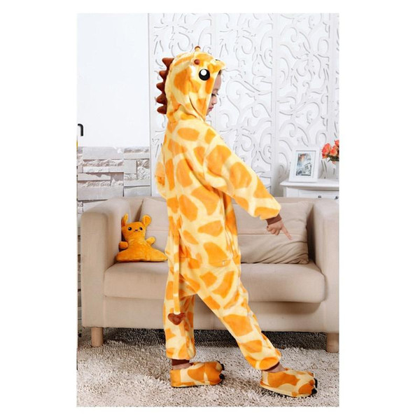 children giraffe styling kigurumis baby animal design jumpsuit boys one piece set sleepwear kids for 3-12 years pajamas girls cotton nightwe