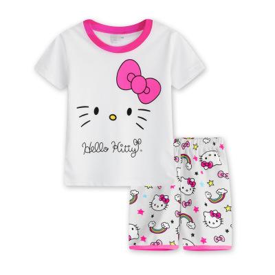 2018 Children Nightwear Baby Boy's Girl's Princess Shorts Sleeve Pajamas Suit Kids Sleepwear Homewear Pyjamas Sets