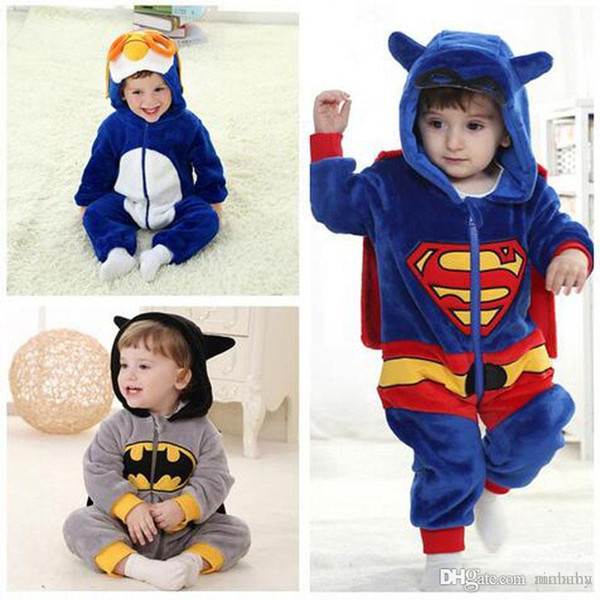 Spring Autumn Pajamas Cute Kids Baby Pajamas With Hoods Hat 5 Styles Long Sleeves Breathable Perform Pajamas 1-Piece With High Quality