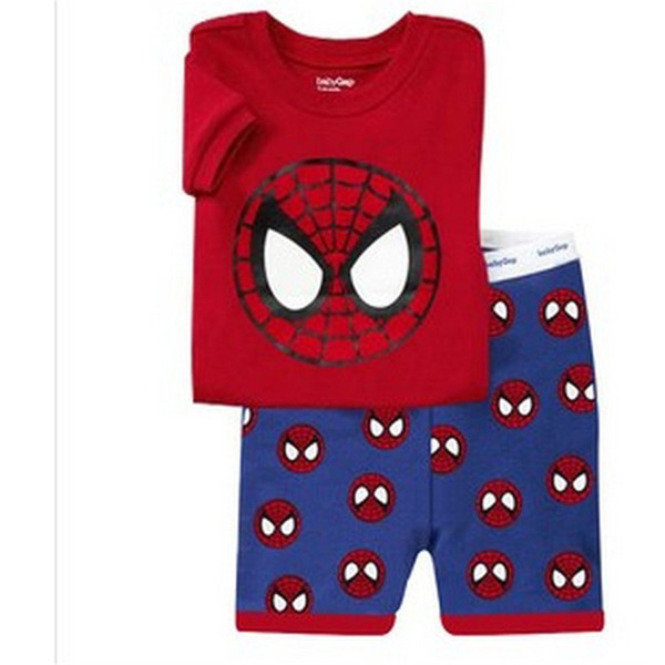 Free Shipping Summer Kids Pajamas Nightwear Sets Baby Clothes Bow Girls T-shirt Shorts children underwear sleeping Suits