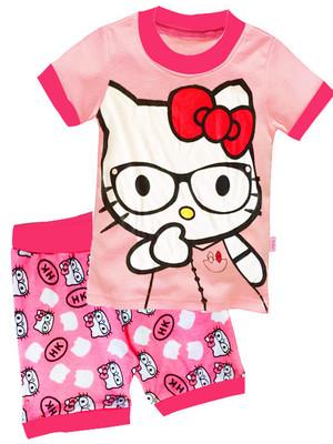 Drop Shipping NEW boys sleeping wear sets 2pcs pajamas sets baby nightwear short sleeve t-shirts+shorts cartoon