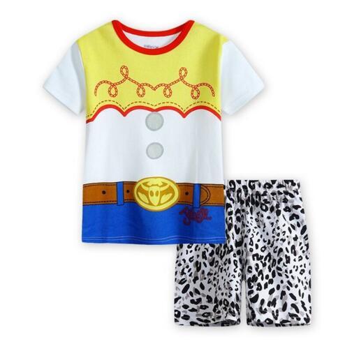 2-7 year wear summer style baby girl boy home clothing set children's pajamas cotton o-neck pijama set infantil sleepwear SP27