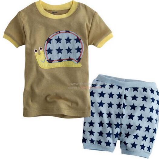 Children Cartoon Pajamas Sets Girls Boys Summer Pyjamas Kids Short Sleeve Pijamas Baby Girl Boy Sleepwear Pijama Infantil SP107