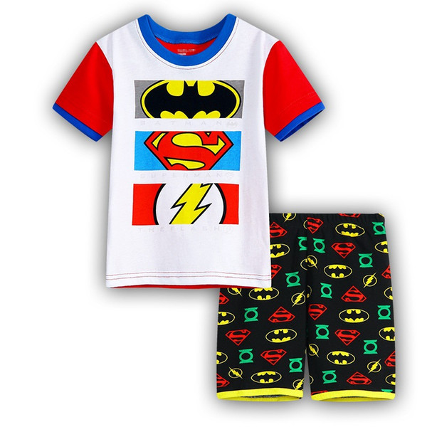 2018 New summer Baby Sleepwears Top quality Suits Boys short Pajamas Children Pyjamas Girls Cartoon Pijamas Kids Clothing set