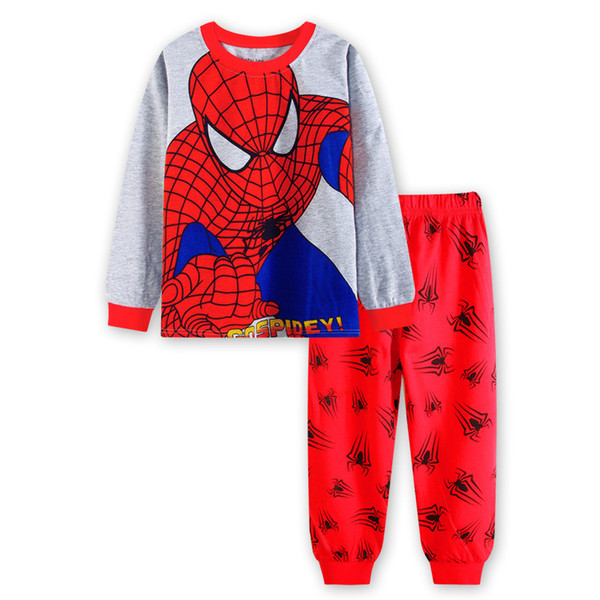 2017 autumn new style Cartoon cotton baby boy pajamas cute character children pyjamas kids baby boys clothing 2 pcs set