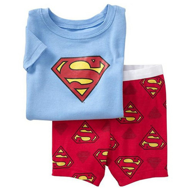 Drop Shipping 2017 New Cartoon clothes baby boy clothes cotton pajamas set branch costume 2 piece nightgown set SP26