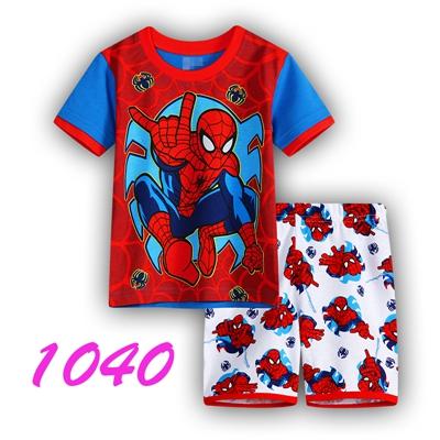 Boys quality Pajamas Children Cartoon Household Pyjamas Kids Short Sleeve T-shirt+Short Pants Pijamas Set Boy Sleepwear SP46