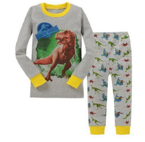 Newly arrived Kids Pajamas Full Sleeve Pyjamas Boys Pijamas Baby Cotton Sleepwear Children Top+Pants 2pcs Clothing set etr046