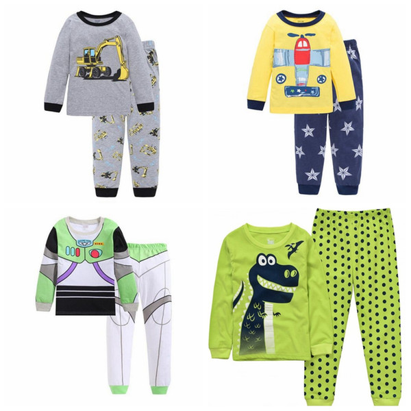 018 Boys Pijamas Kids Set Children's Pyjamas Clothing Sets Kids Pajamas Baby Cartoon Pyjama Enfant Sleepwear Free Shipping