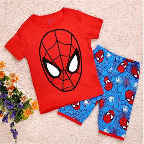 New design 100% Cotton Children's wear,Baby short sleeve pajamas,Kids pyjamas boys girls sleepwear set 1set/lot SP50