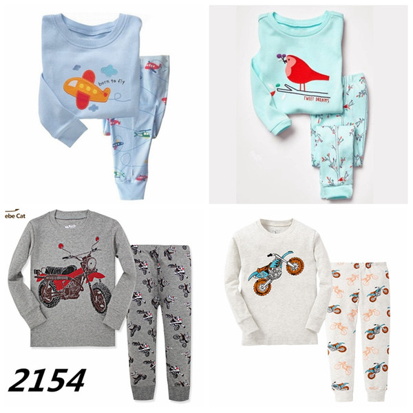 Brand Cartoon Cotton homewear pink pajamas Kids Baby Girls underwear Set Spring Autumn Sleepwear Children sleeping suits