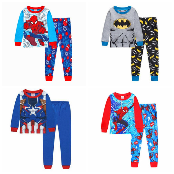 aby Boys Sleeping Suits Pyjamas Sets Long Sleeve Autmn Winter Kid Cotton Home Sleepwear Nightgown Children's Pajama Set