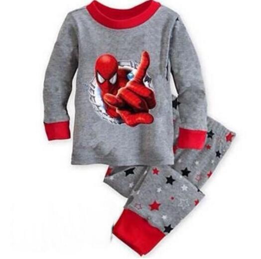 winter&autumn toddler boy spiderman pajamas set 100% cotton boys pyjamas long sleeve pijamas set kids pyjama enfant