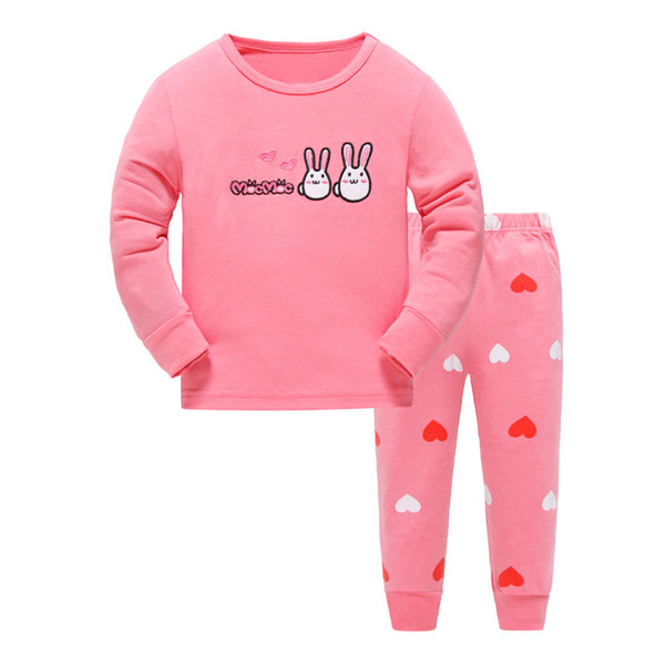 Fashion kids clothes suit foreign trade pure cotton children's clothing for warm children's pajamas in the spring autumn 2017