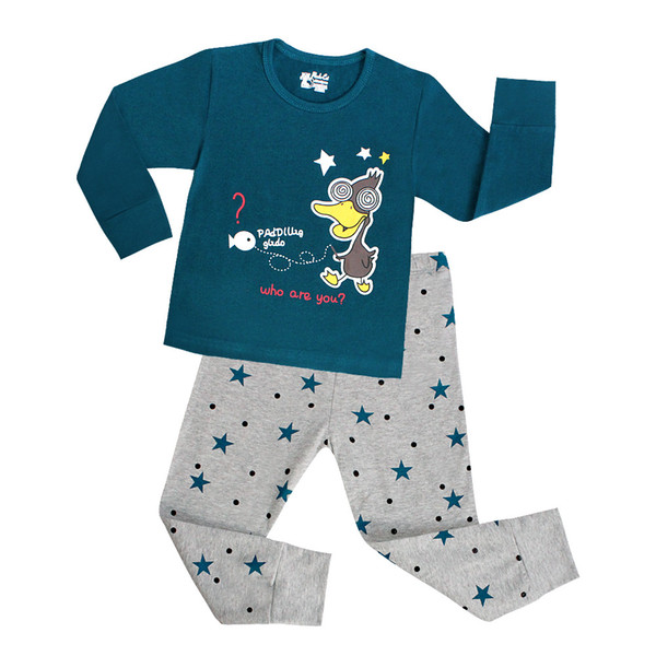 Kids Pajama Sets Boys Sleepwear 2-7 Years Girls Pijamas Suit Children pyjama T-shirt + Pants Baby Girl/Boy Clothing Set