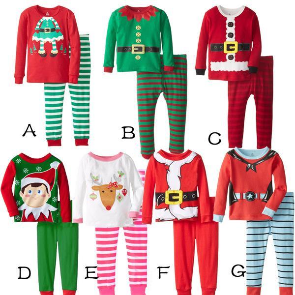 Children Pajamas Set Sleepwear Pyjamas Kids Boys Christmas underwear Suit Baby Girls Pajamas Cotton Nightgown Nightwear