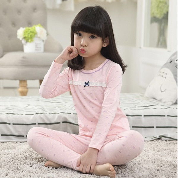 New Kids Girls Pajamas Sets Princess Pyjamas Kids Pajama Infantil Sleepwear Home Clothing Cartoon Cotton Baby Pajama 4-14T