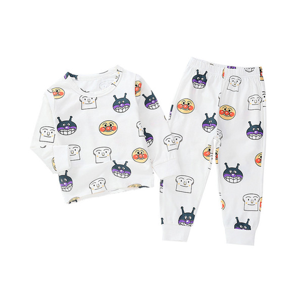 Children's pajamas set Cartoon printed long-sleeved baby home service Autumn cotton children's home service