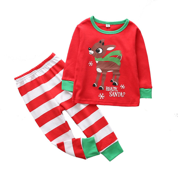 Children Cotton Christmas Home Service Suits Pajamas Set Home Pajamas Set CHD10021