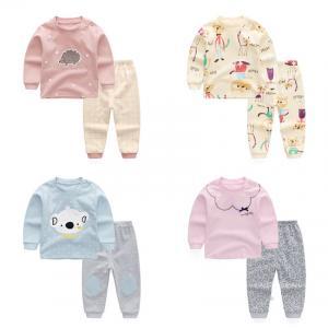 Kids Underwear Sets Christmas Pyjamas Cotton Fall Outfits Long Sleeve Kids Girls Sleepwear 2Pcs Children Boys Clothing Set LJJV263