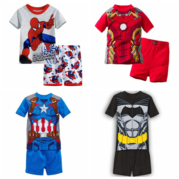 New arrived Childrens clothing boy girl child cartoon short-sleeve set summer lounge children Pajamas set baby set sleeping wear