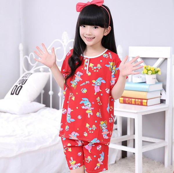 Kids Cartoon Sleepwear Pajamas Set cute Baby Girl Pyjamas homewear Loungewear nightwear FOR 1-3T free shipping