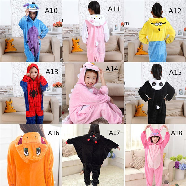 Fashion Kids Nightgown Girls Clothing Boys Pajamas Baby Suit Leisure Wear Cute Cartoon Animal Pattern Children's Jumpsuits