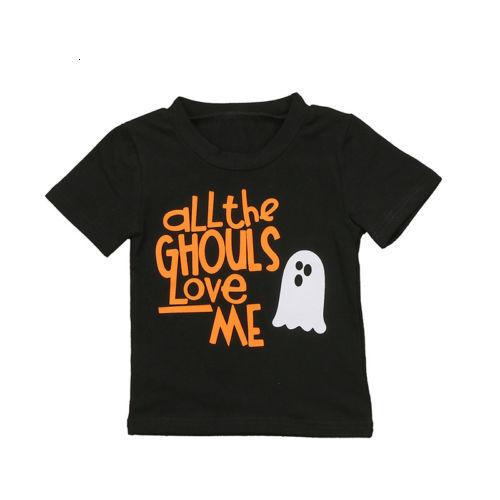 Summer Baby Kid Boys Halloween Printed T-shirt Short Sleeve Tee Tops Cotton Shirts 0-3y