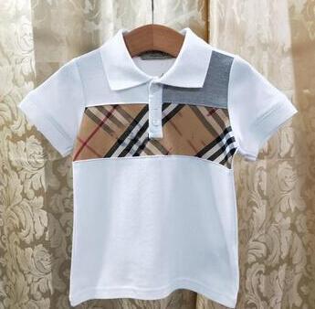 new brand tags baby boy kids clothes girl clothing children fashion lapel short sleeved shirts child tee T-Shirt tops