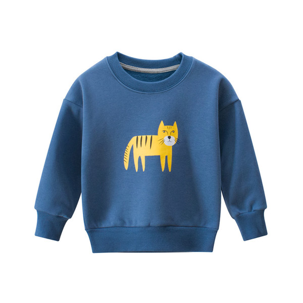 Baby Winter Sweatshirt Clothes Toddler Kids Baby Boys Sweatshirt Cartoon Animal Pullover Winter Tops Clothes Baby Winter Coat