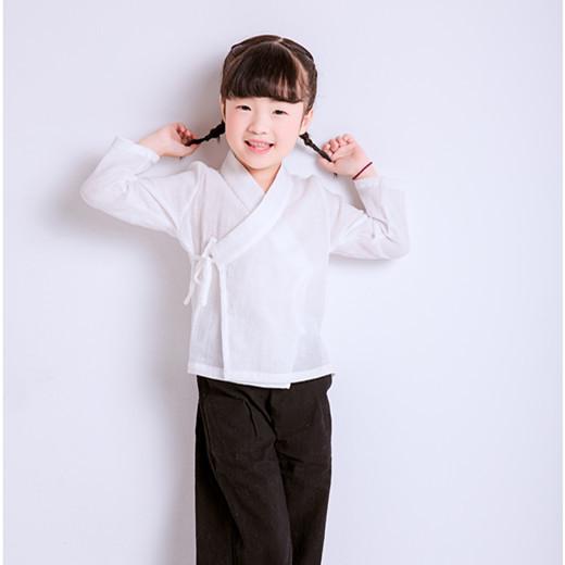 Children's Tang suit Hanfu Chinese style girls Hanfu autumn children's clothing national wind boy improved retro book boy shirt