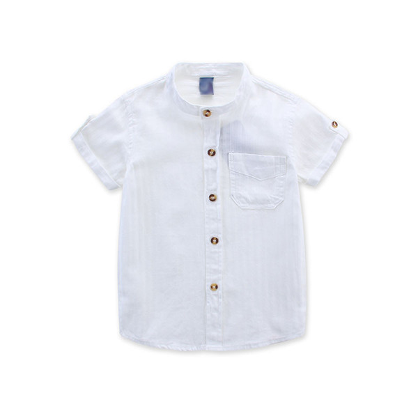 shirt for boys summer children's clothing white blouse for boy 2-3-4years Boys shirt casual clothes for boy