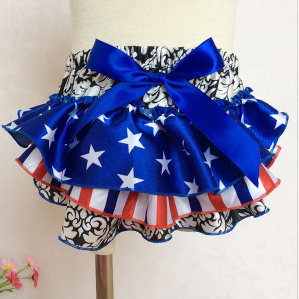 Free shipping 2016 New Baby Ruffle shorts PP Pants multicolor patchwork Kids Girl Skirt Diaper Cover Culotte Pant Skirt