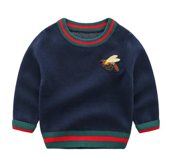 High Quality Fashion Kids Toddler Boy Round Neck Sweater Spring Autumn Baby Boys Pullover Sweaters Coat For Children clothes